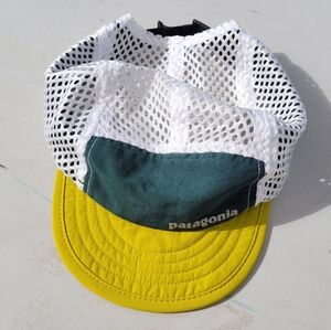 Patagonia Cap with White Mesh and Yellow Brim